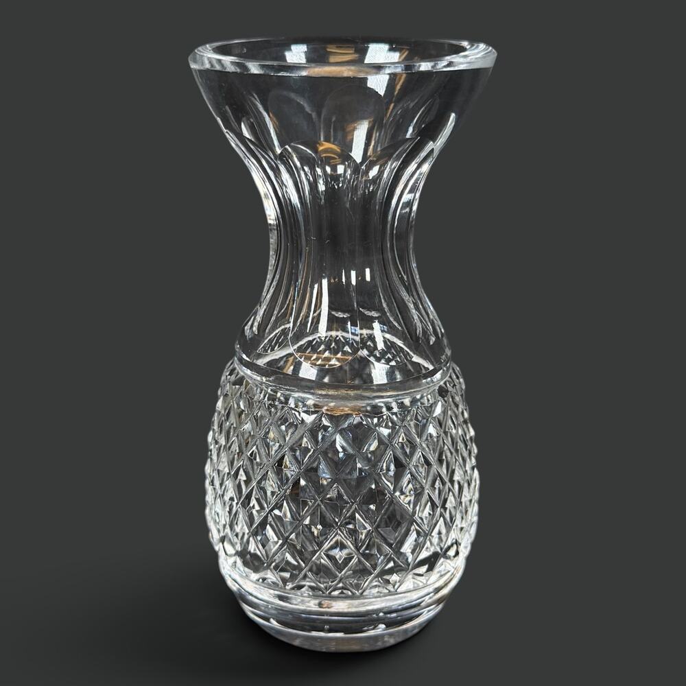 Waterford Clear Crystal Bud Vase 4" inch Cut Glass Ireland Vintage